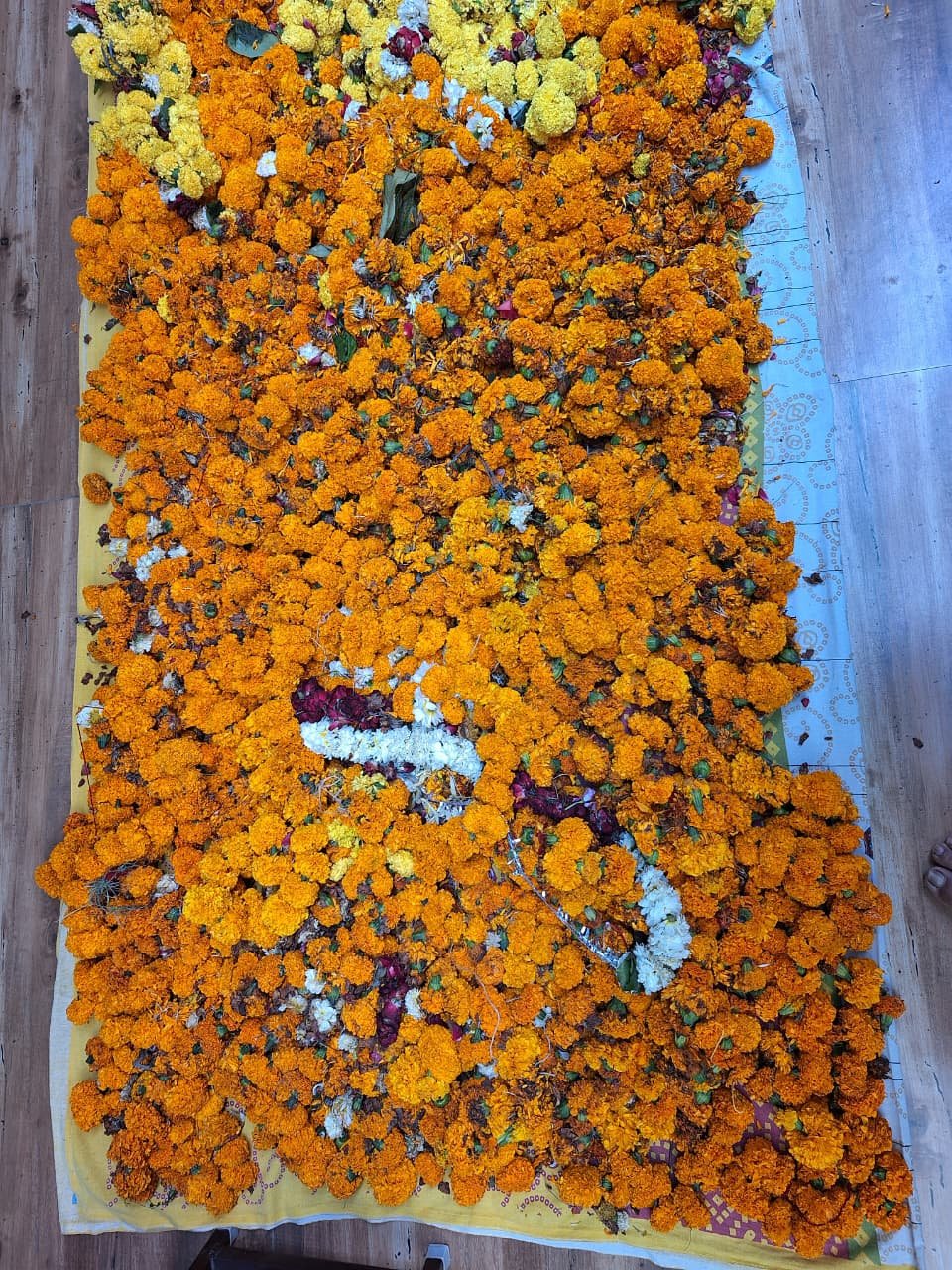Temple flowers collected