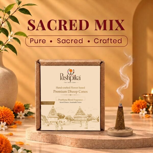 Sacred Mix Dhoop Cones (Brown Pack)